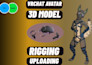 draw upload create 3d vrchat avatar character design vtuber nsfw chibi model